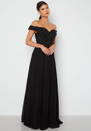 Evening Dress With Pleated Skirt