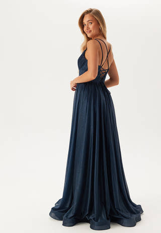 Sparkling Evening Dress With Tie Back
