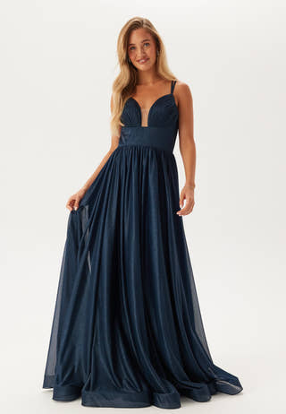 Sparkling Evening Dress With Tie Back