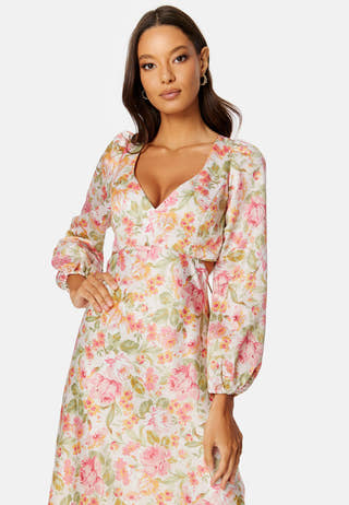 Ivy Satin Midi Dress