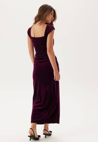 Lara Cap Sleeve Velvet Gown