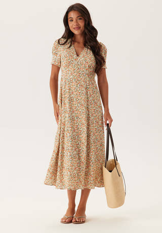 Safira Printed Midi Sun Dress