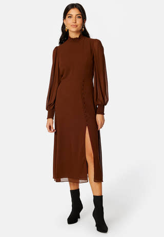 Sasha High Neck Midi Dress