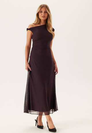 Violet Hanky Hem Jersey Midi