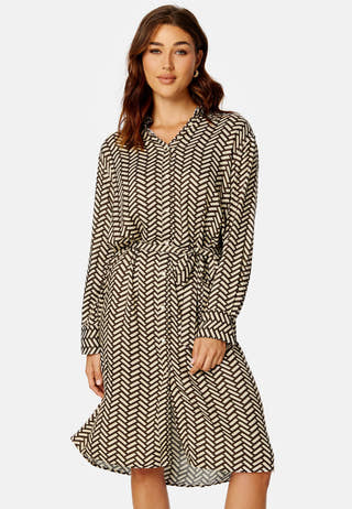 Geometric Shirt Dress