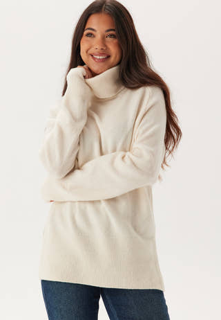 Herringbone Detail Rollneck