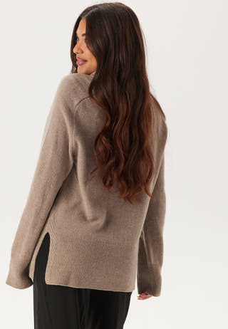 Herringbone Detail Rollneck