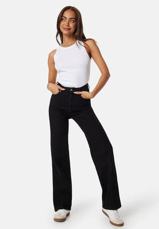 High Neck Rib Tank Top