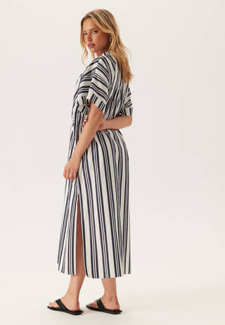 Os Striped Caftan Dress