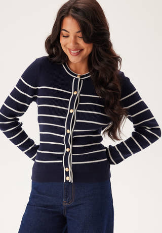 Ribbed Breton Cardigan