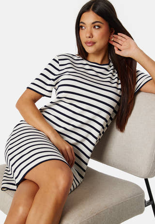 Striped SS T-Shirt Dress