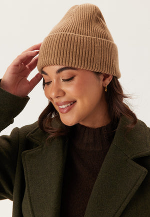 Wool Ribbed Beanie