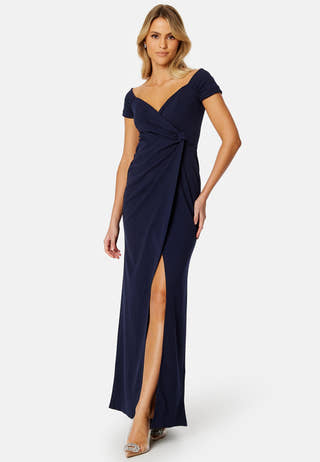 Bardot Knot Front Maxi Dress