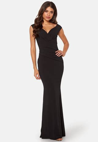 Bardot Pleat Maxi Dress