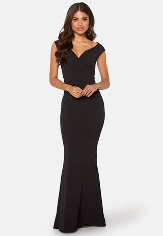 Bardot Pleat Maxi Dress