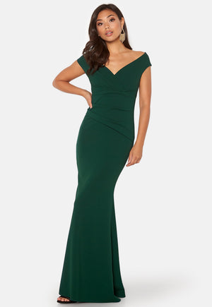 Bardot Pleat Maxi Dress