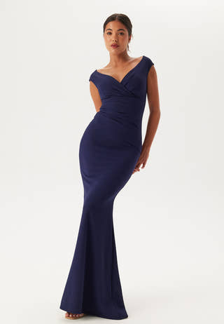 Bardot Pleat Maxi Dress