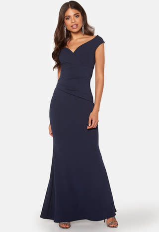Bardot Pleat Maxi Dress