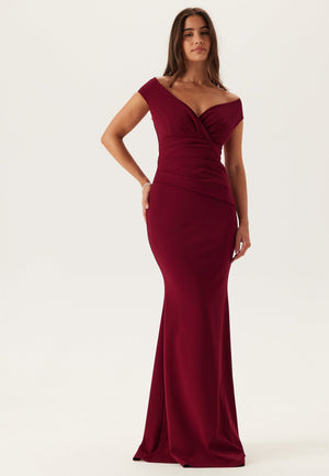 Bardot Pleat Maxi Dress