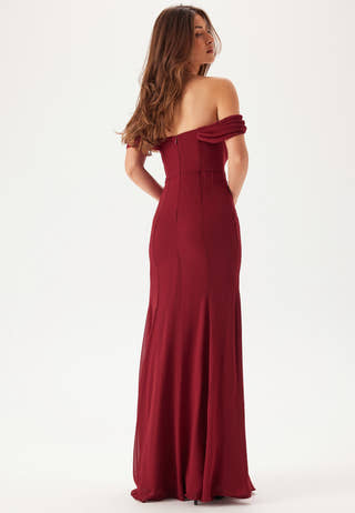 Chiffon Off Shoulder Maxi Dress