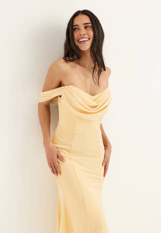 Chiffon Off Shoulder Maxi Dress