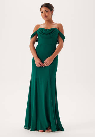 Chiffon Off Shoulder Maxi Dress