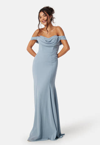 Chiffon Off Shoulder Maxi Dress