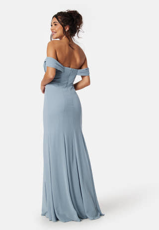 Chiffon Off Shoulder Maxi Dress