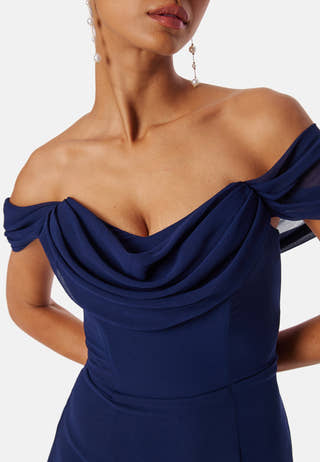 Chiffon Off Shoulder Maxi Dress