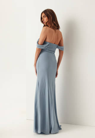 Chiffon Off Shoulder Maxi Dress