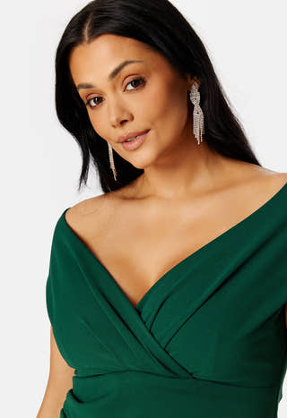 Bardot Pleat Maxi Dress