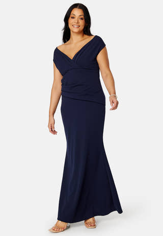 Bardot Pleat Maxi Dress