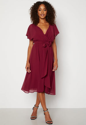 Flutter Chiffon Midi Dress