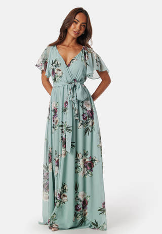 Flutter Floral Maxi Dress