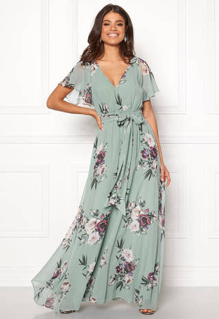 Flutter Floral Maxi Dress