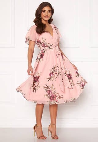 Flutter Floral Midi Dress