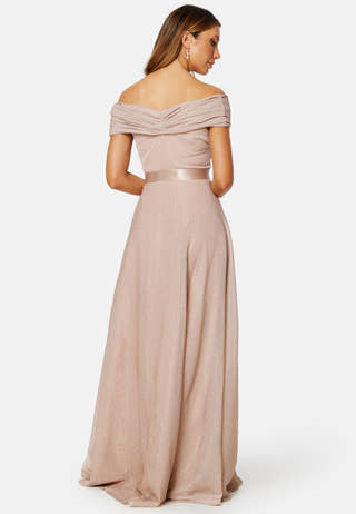 Glitter Bardot Maxi Dress