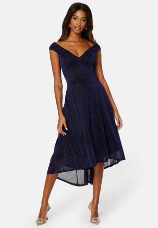 Glitter High Low Midi Dress
