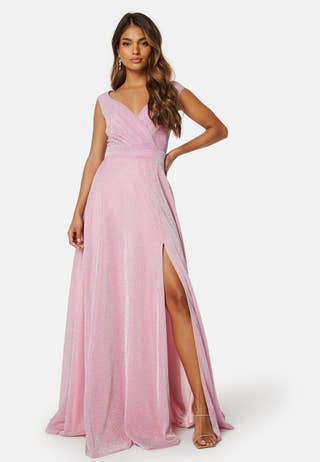 Glitter Wrap Maxi Dress