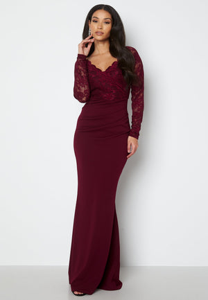 Lace Trim Maxi Dress