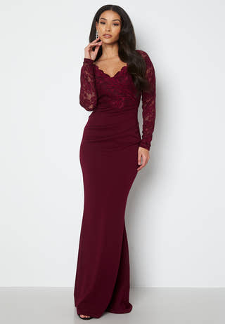Lace Trim Maxi Dress
