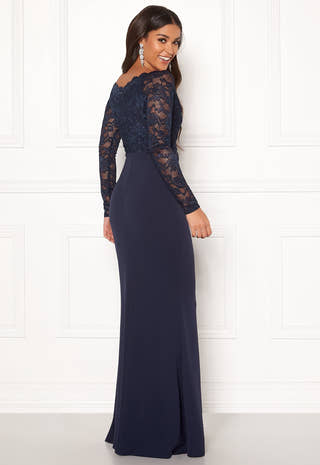 Lace Trim Maxi Dress