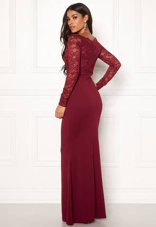 Lace Trim Maxi Dress
