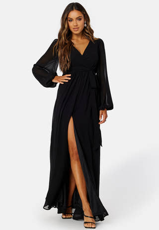 Long Sleeve Chiffon Dress