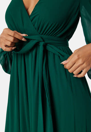 Long Sleeve Chiffon Dress