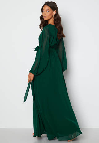 Long Sleeve Chiffon Dress