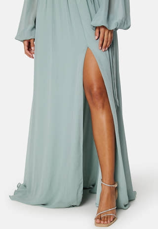 Long Sleeve Chiffon Dress