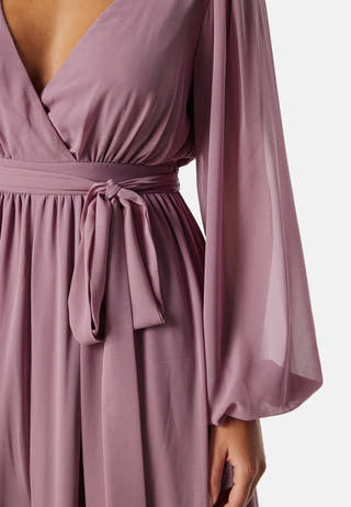 Long Sleeve Chiffon Dress