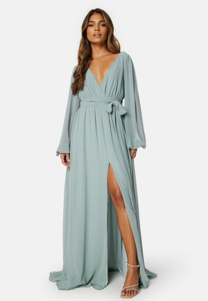 Long Sleeve Chiffon Dress
