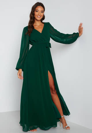 Long Sleeve Chiffon Dress